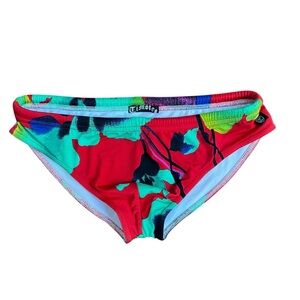 🔥 Timoteo Men’s Swim Briefs – Multicolor Print medium